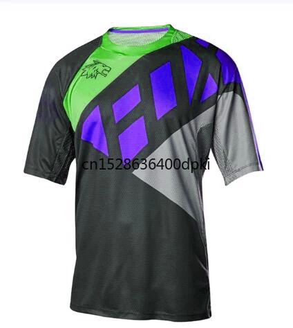 Футболка мужская с коротким рукавом горнолыжная кофта для гонок Джерси