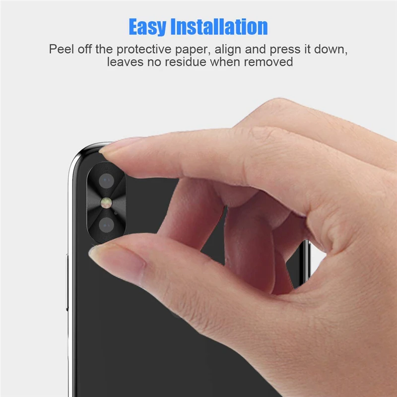 Ультратонкий металлический защитный чехол для задней камеры IPhone X XR XS Max