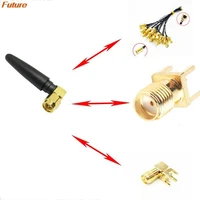 1 pc 2 4g module 2 4g wifi bluetooth radio antenna 2dbi gain sma male plug connector right angle