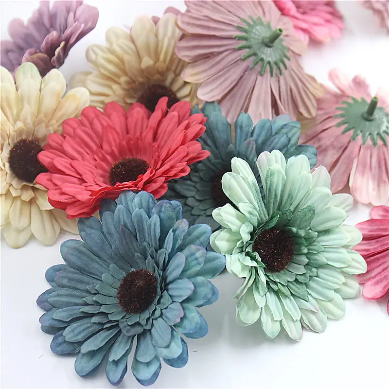 5 шт 7 см искусственные Винтаж головки хризантем отличный подарок на свадьбу