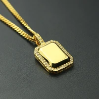 army brand iced out bling bling brass pendantnecklace mirco pave prong setting for men hip hop jewelry bp026