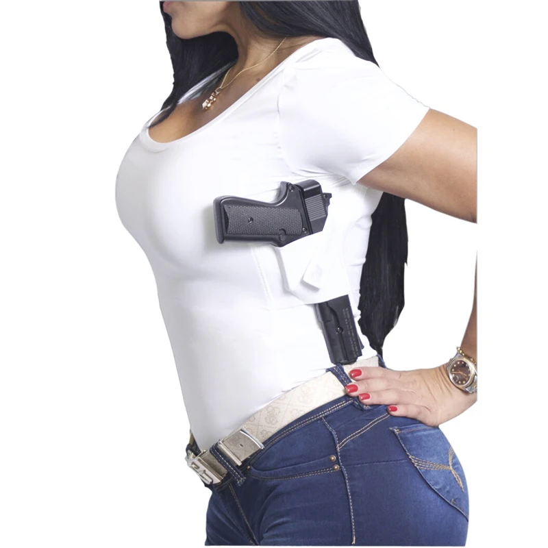Hidden Holster T-shirt Women Tshirt Women Aesthetic Clothes Tops Women 2021