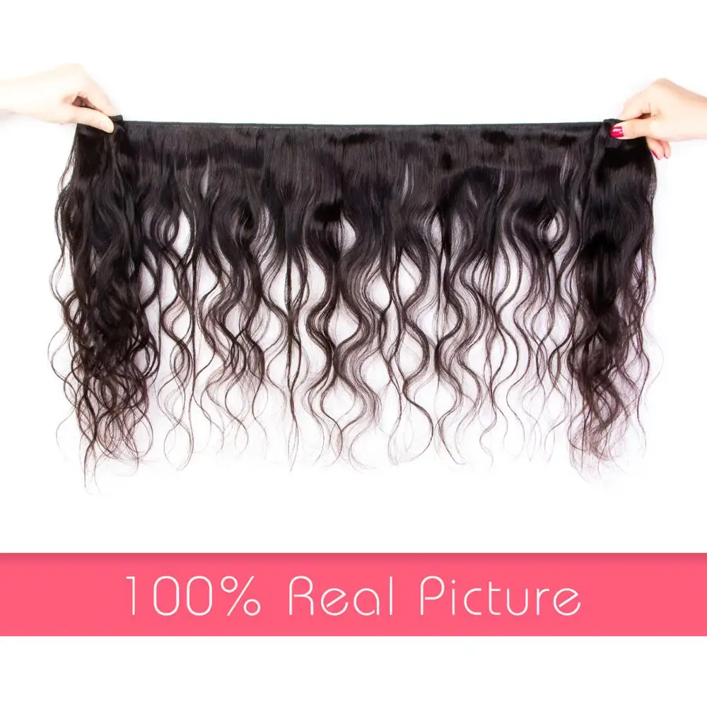 3 пучка волнистых волос с фронтальным естественным цветом 8 28 дюймов человеческие