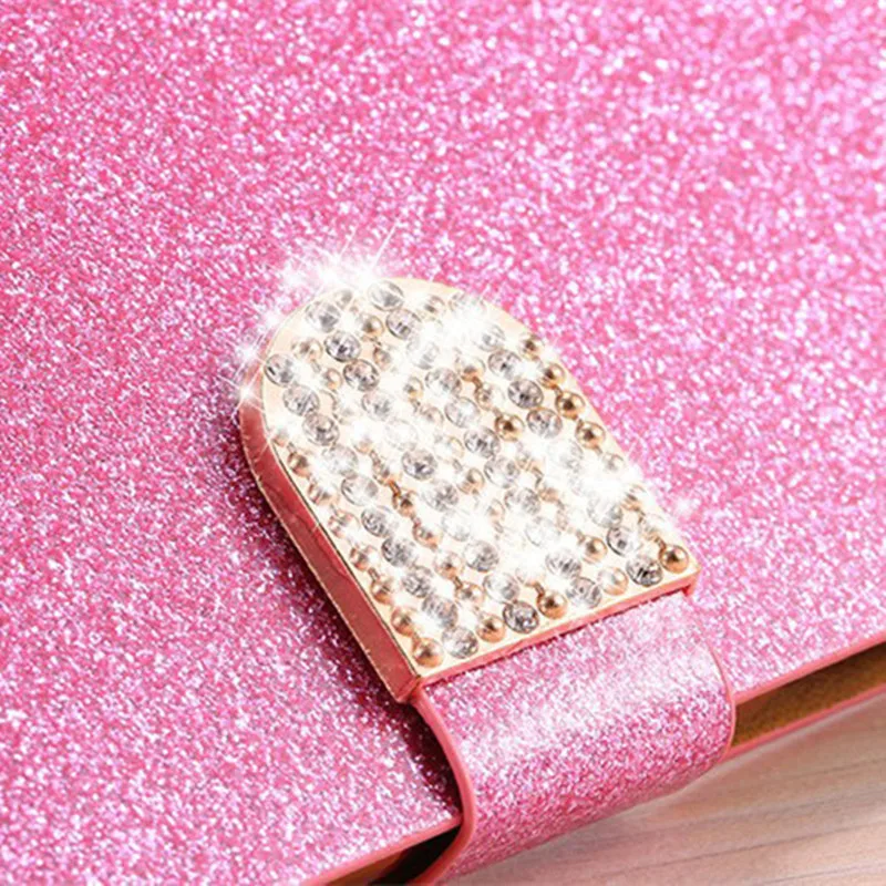 luxury glitter diamond phone case for umidigi a9 max fundas coque pu leather flip cover for carcasas umidigi a9 pro mujer etui free global shipping