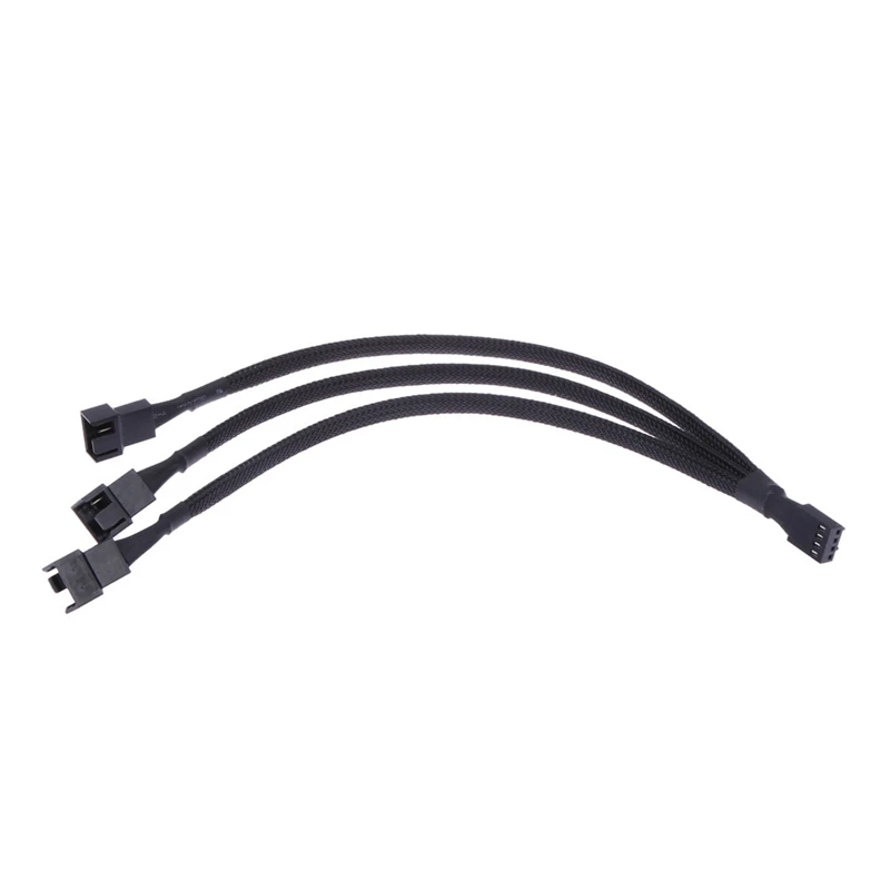 

PWM Fan Splitter Cable 4 Pin Fan Splitter Cable 1 to 3 Converter Braided Y Splitter PC Fan Extension Power Cable(4 Pack)
