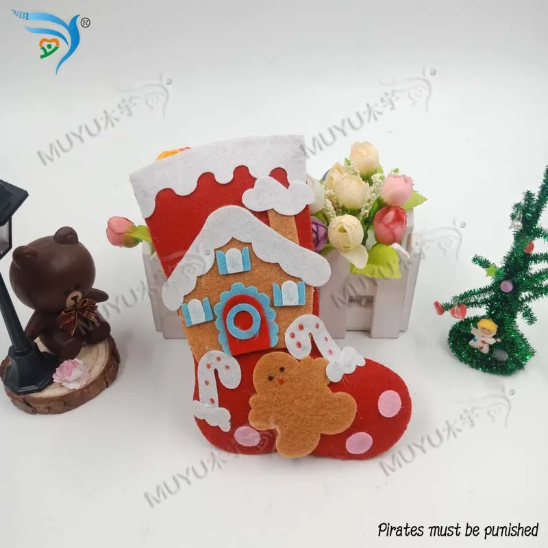 Рождественские чулки DIY ручной клупп-вырезанная доска образование деревянная форма изготовление скрапбукинга MY6606