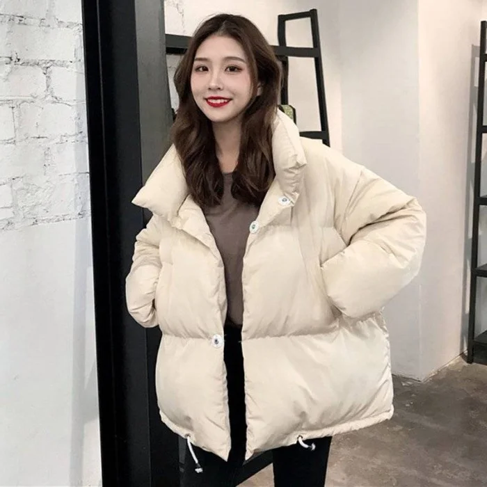 

Стеганая одежда, женская зимняя короткая одежда для хлеба, Студенческая Корейская версия, утепленная свободная стеганая куртка из хлопка