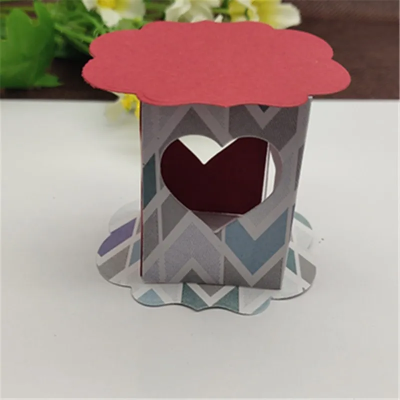 Коробка ворот 3D рамка металлические режущие штампы трафареты для скрапбукинга DIY