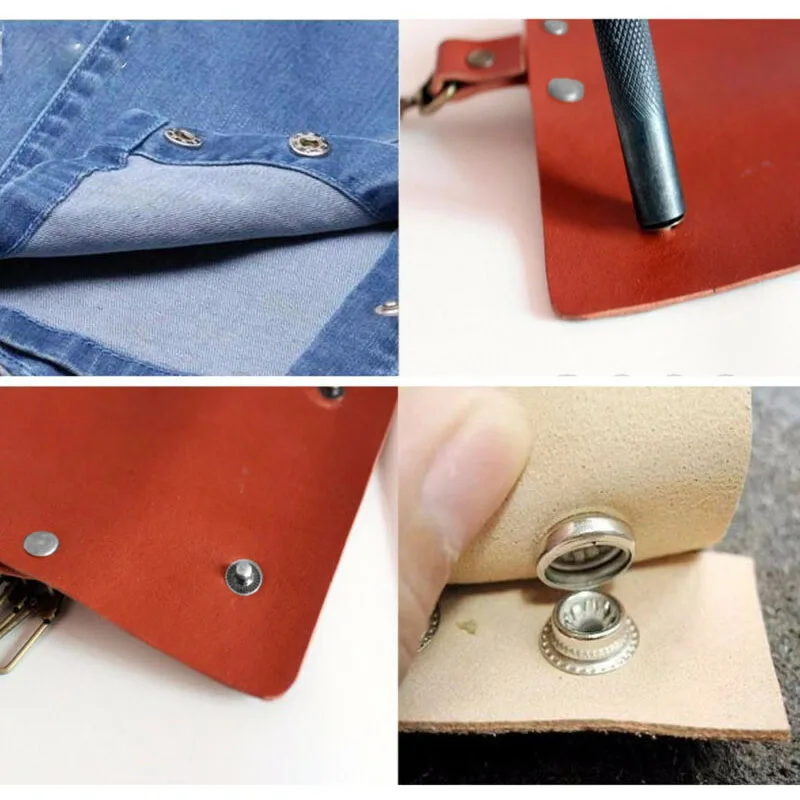 25 Set 15MM Stainless Steel Fastener Snap Press Stud Button DIY Leather Craft Silver For Clothing Handbags | Дом и сад