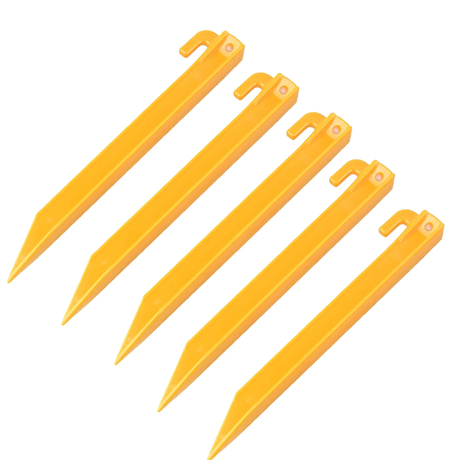 

5pcs Orange Tent Stakes Firm Nylon Tent Stakes Rustproof Camping Stakes Bright Tent Pegs Convenient Tent Accessories For Outdoor