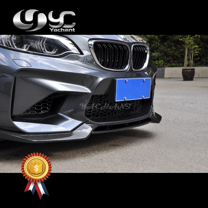 

Car-Styling NEW Arrival Carbon Fiber Front Bumper Lip Fit For 2014-2017 F22 2 Series F87 M2 VRS VRS AERO Style Front Lip
