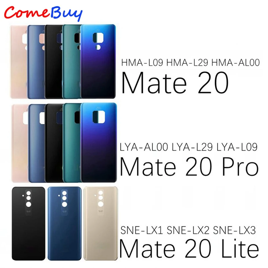 Заднее стекло для Huawei Mate 20 Pro задняя крышка батарейного отсека Mate20 панель чехол Lite