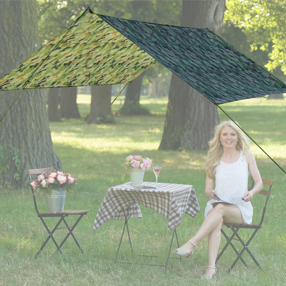 

100X145CM Waterproof Camping Tent Tarp Shelter Hammock Awning Sun Shade Rain Fly Cover