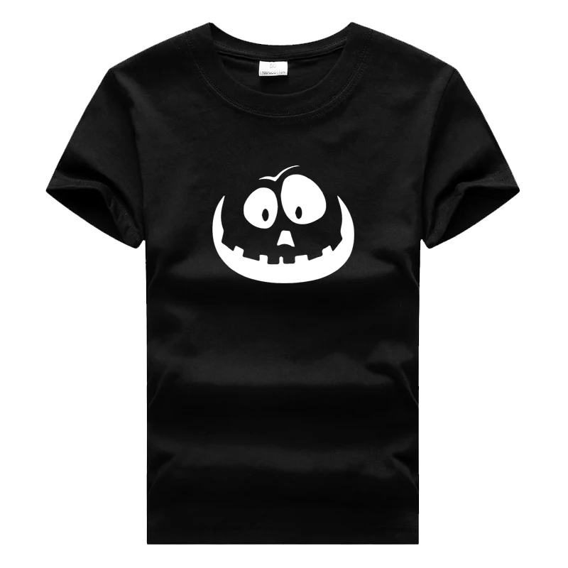 XXX футболки для мальчиков и девочек с улыбающимся лицом одежда Хэллоуина детей