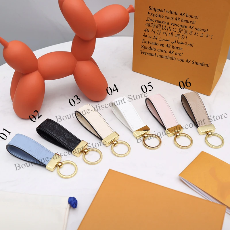 

May 2021 New Luxury Pink Classic Charm Keychain Lanyard High-End Brand Old Flower Bag Accessories Car Pendant Lady Birthday Gift