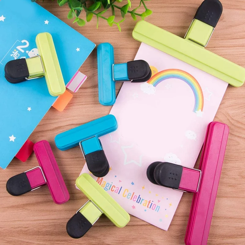

New Chip Bag Clips,Food Seal Clips Food Clips for Plastic Bag Air Tight Seal Grip for Kitchen,Office,Garage 15Pcs
