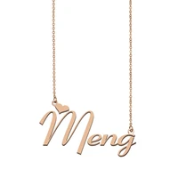 meng name necklace custom name necklace for women girls best friends birthday wedding christmas mother days gift