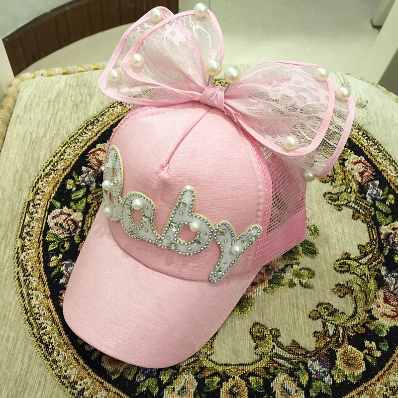 Шляпа от солнца детская сетчатая дышащая с бантом и бабочкой | Спорт развлечения