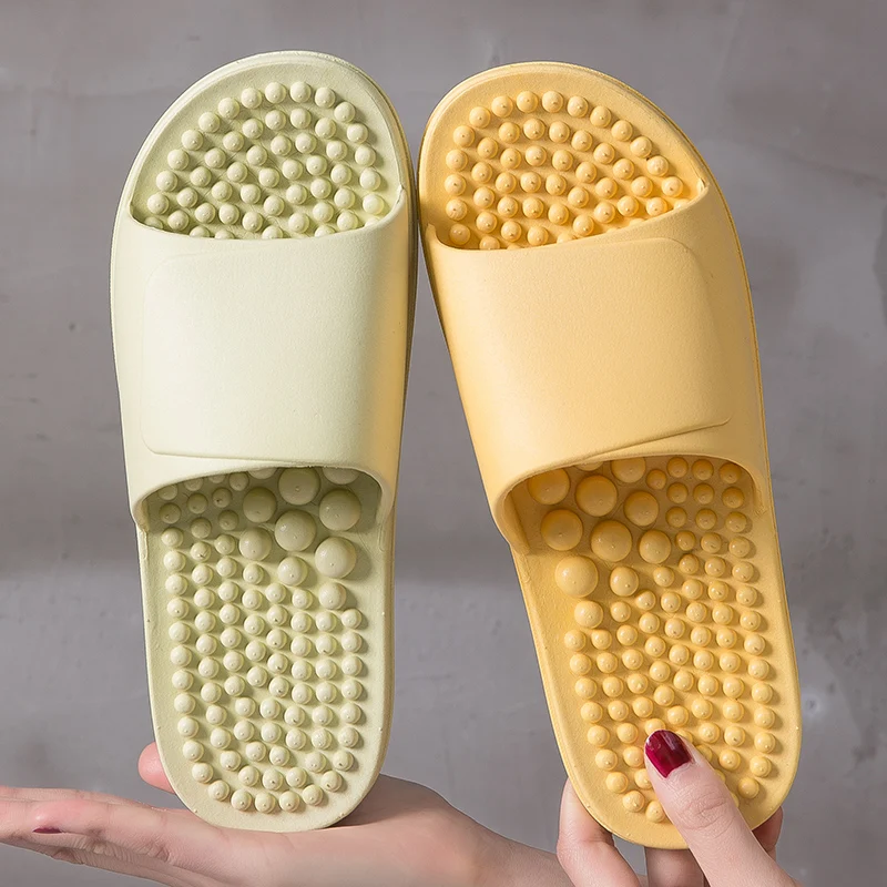 

Шлепанцы женские/мужские для душа, мягкая нескользящая подошва, летние массажные, для дома и ванной