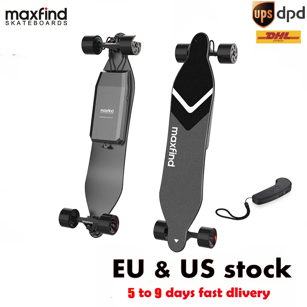 Maxfind скейтборд Лонгборд водонепроницаемый электрический скутер 25 км/ч двойной