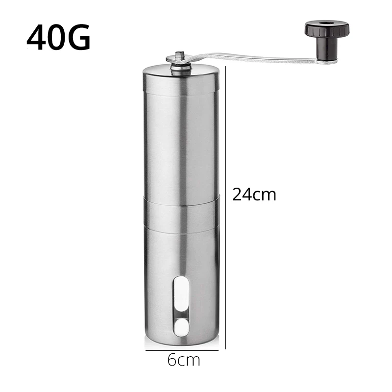 40G Capacity Ручные Кофемолки-регулируемые кофейные мельницы, пивоваренные шлифовальные машины для офиса дома, путешествий, кемпинга и французского пресса - Цвет: 40G Capacity