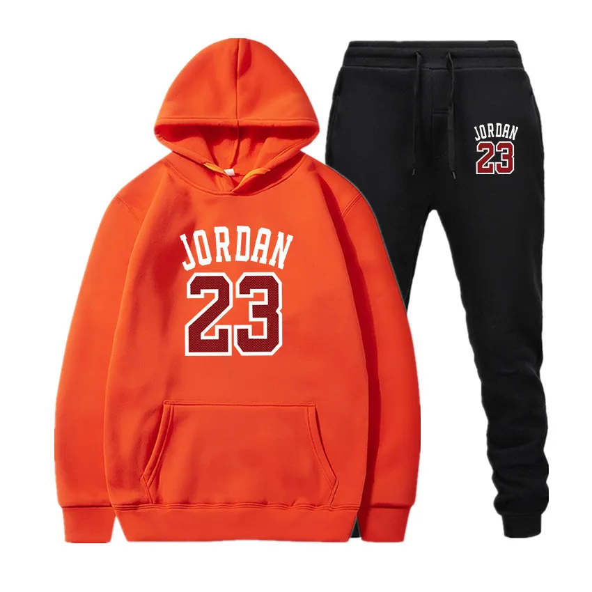 Осенний брендовый спортивный костюм Повседневный JORDAN 23 Мужской комплект из двух