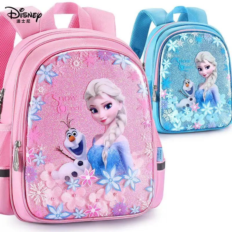 

Original Children's School Bag Kindergarten Female 5 Years Old 3 Big Class Child Disney Frozen 2 Aisha Princess Girl Backpack
