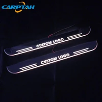 carptah trim pedal led car light door sill scuff plate pathway dynamic streamer welcome lamp for peugeot 3008 2015 2016 2017
