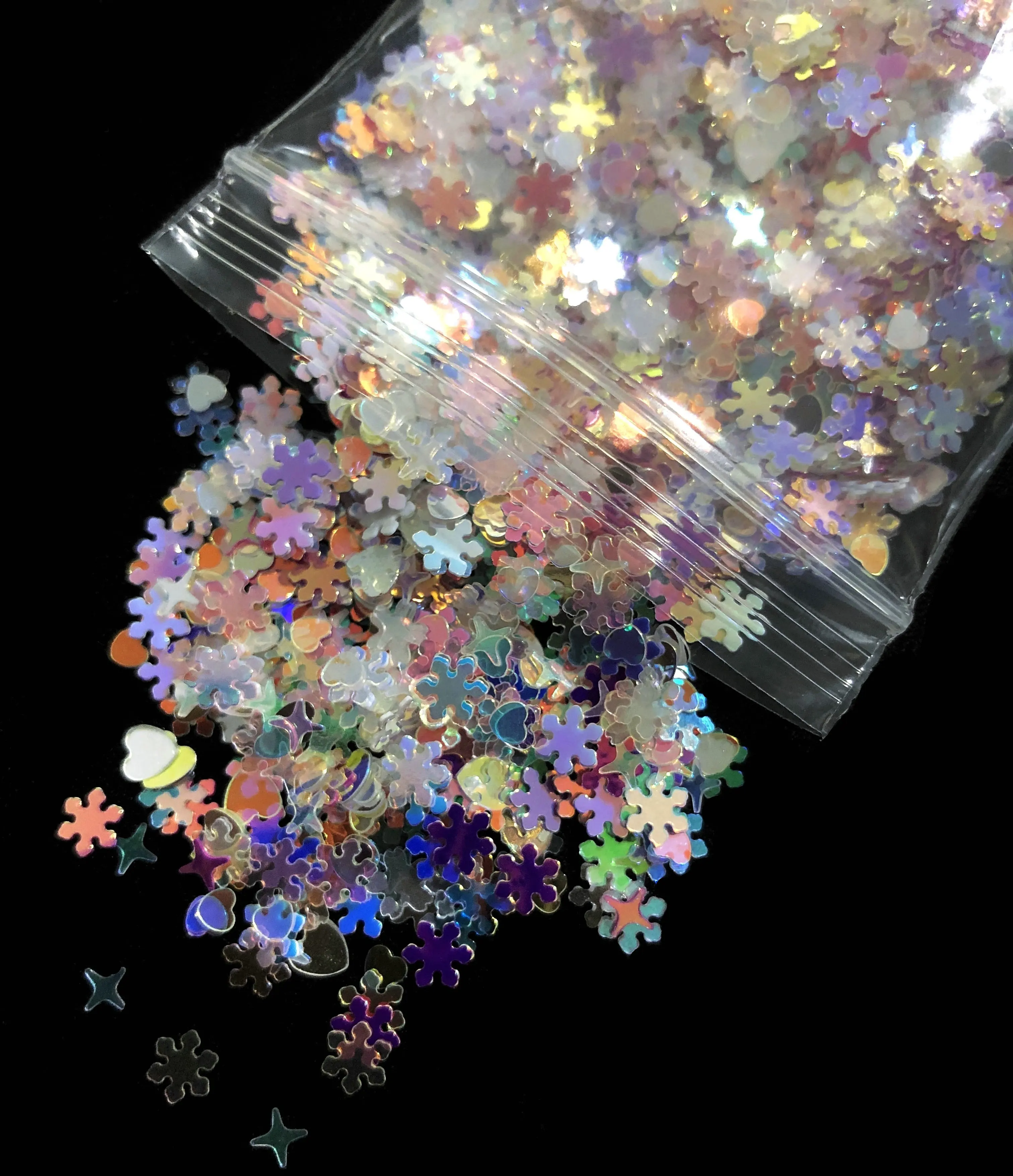 15 г Сладкая розовая Звезда блестит Сакура Снежинка Сердце с блестками DIY УФ Смола