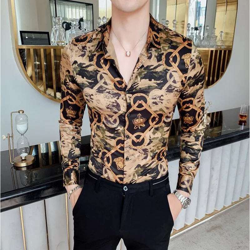 2019 брендовая мужская одежда осень тонкий подходит для досуга Чистый хлопок