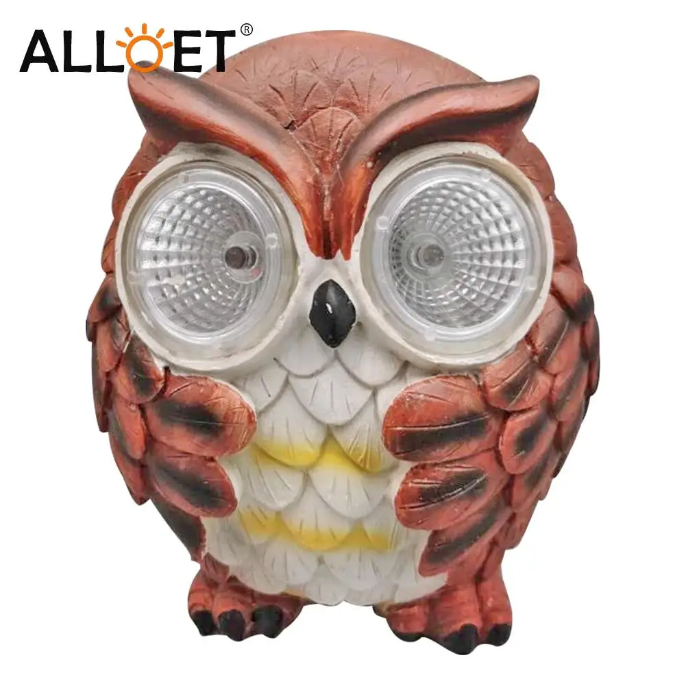 

Solar Powered LED Cartoon Animal Sculptures Lamp Owl Shaped Outdoor Night Light Energy Lamp Solar Powered Lamp