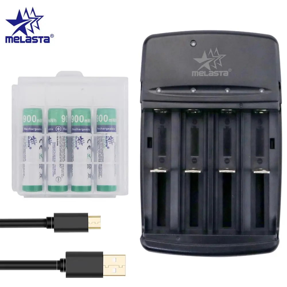 4 шт. перезаряжаемый аккумулятор Melasta AAA 900mWh 1 65 в Ni Zn умное светодиодный USB зарядное