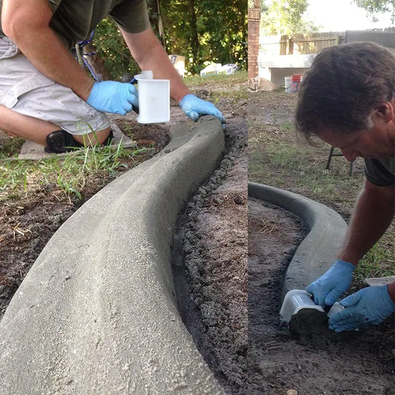 Многоразовый бетонный цемент кирпич дизайн дорожная форма производство DIY Форма