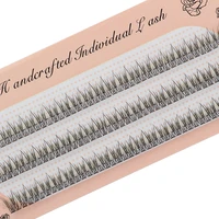 1 box fishtail cross individual lashes natural fluffy false eyelashes cluster handmade eyelash extension korean makeup diy lash