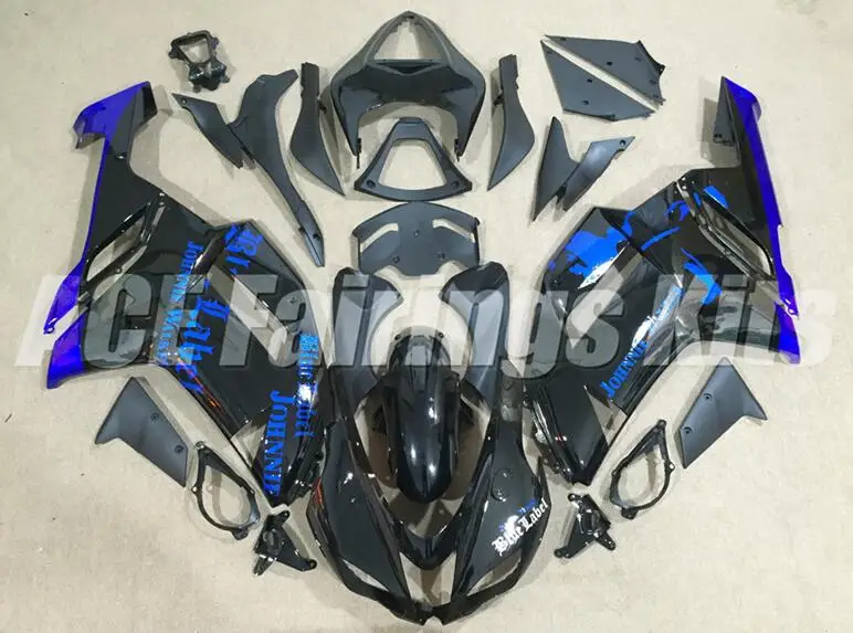 

New ABS Motorcycle Whole Fairings Kit Fit for Kawasaki Ninja ZX-6R ZX6R 2007 2008 6R 07 08 636 Custom Free blue black