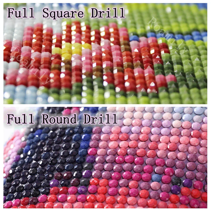 Алмазная живопись ROAMILY полноформатная вышивка слонами алмазная крестиком