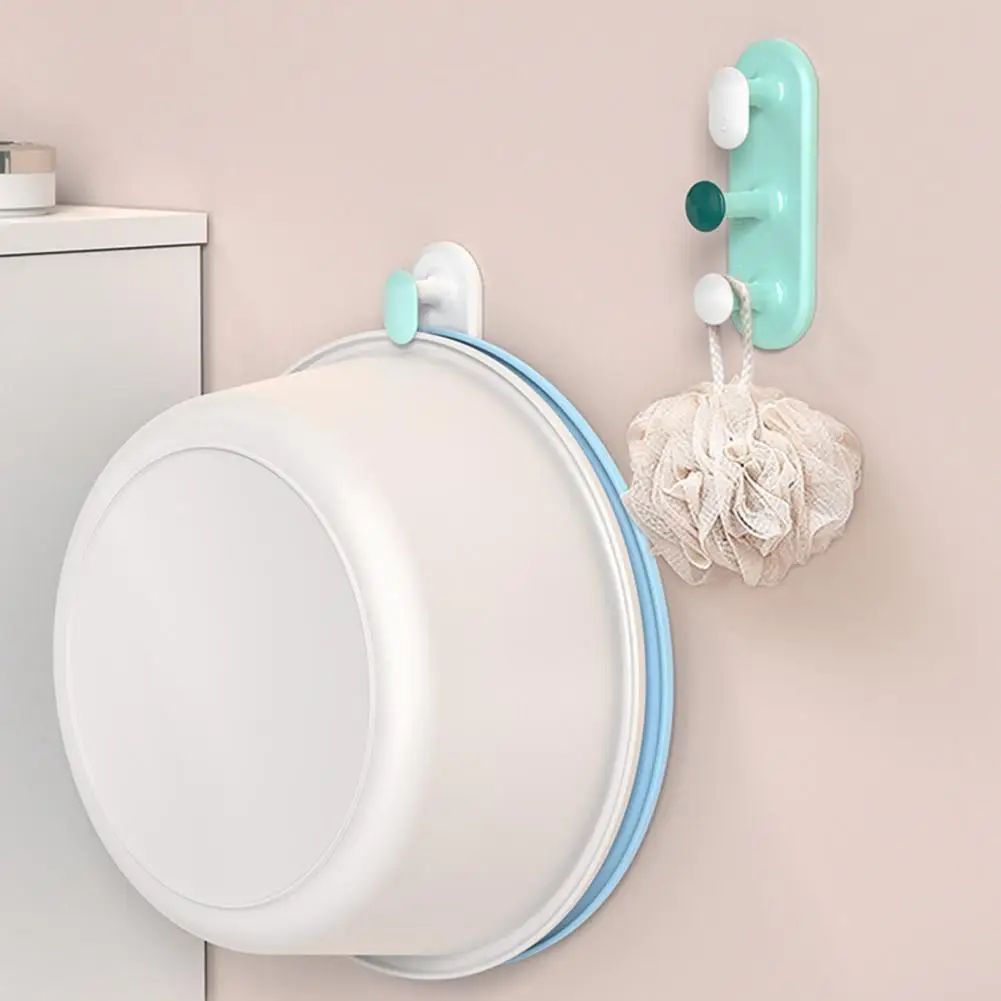 

Washbasin Hook Nice-looking Decorative Portable Wall-mounted Washbasin Hook Punch-free Storage Rack for Home Washbasin Hook