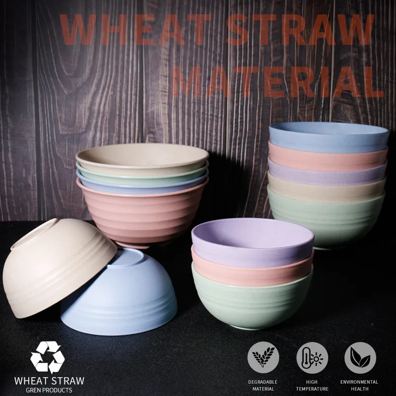 4 шт./компл. еда из пшеничной соломы столовые приборы для завтрака хлопьев пищевой