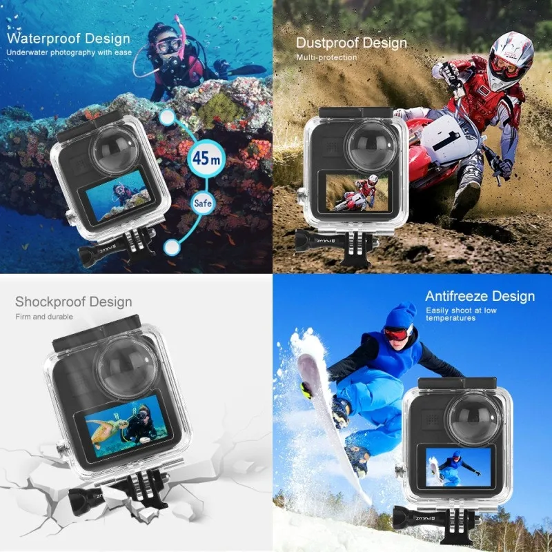 Pаспродажа 45 м чехол для дайвинга для GoPro Max удобный для установки всего тела подводный водонепроницаемый дизайн для экшн-камеры GoPro Max
