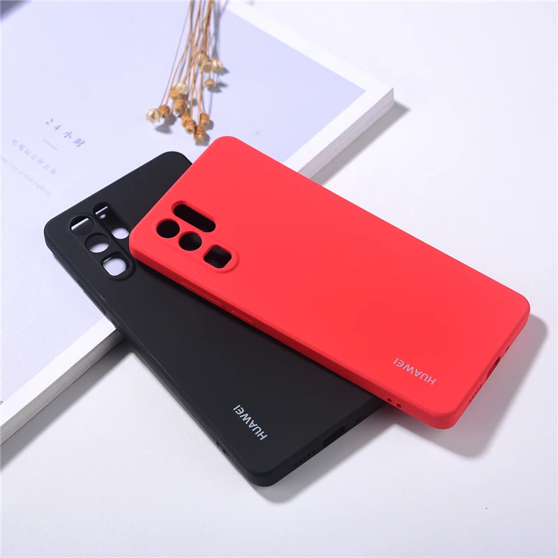 Чехол для HUAWEI P50 P40 P30 Pro официальный Мягкий силиконовый чехол P 40 защитный бампер с