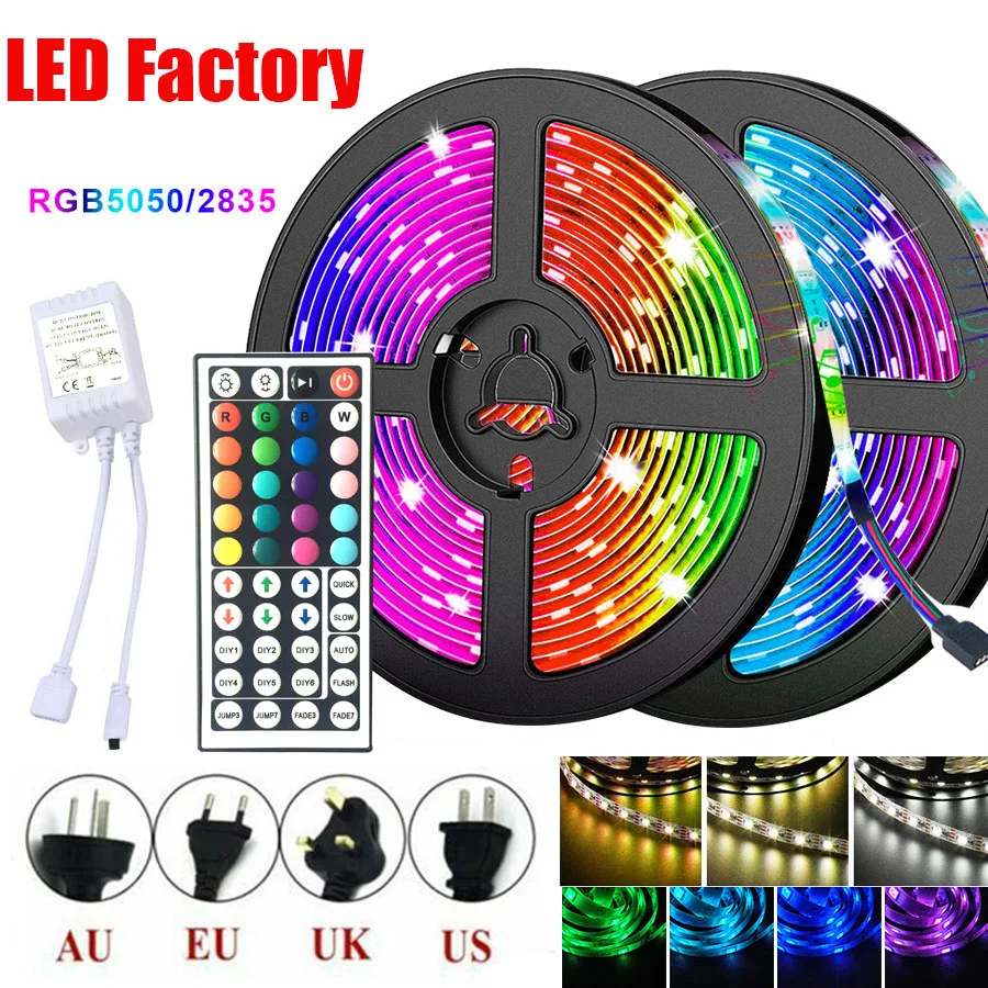 

Светодиодная ленсветильник RGB SMD 5050 2835, гибкие светодиодные светильник ты 10 м, 15 м, 20 м