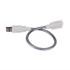 USB-кабель-удлинитель штырь-гнездо со светодиодный светильник кой, гибкий металлический кабель-переходник с поворотом на 360 градусов для ноутбуков и ПК
