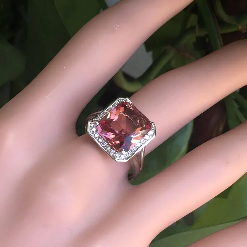 Женское кольцо с зултанитом из серебра 925 пробы|Кольца| |