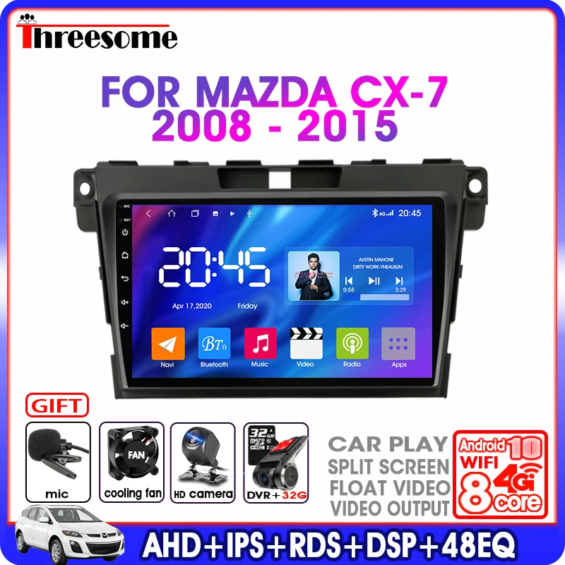 Android 9 0 автомобильный Радио мультимедийный видео плеер для MAZDA CX 7 2008 2015 2 Din