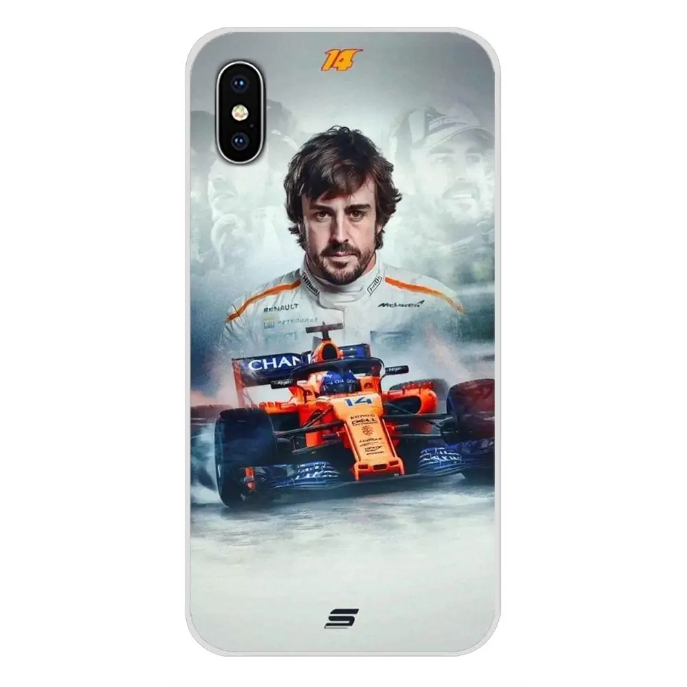 Fernando Alonso racing Transparent Soft Shell Cover For Samsung Galaxy S3 S4 S5 Mini S6 S7 Edge S8 S9 S10 Lite Plus Note 4 5 8 9 | Мобильные