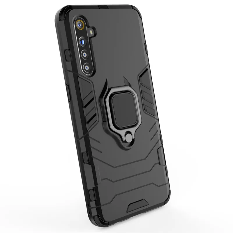 Чехол для OPPO Realme XT магнитный держатель с кольцом силиконовая задняя крышка X2