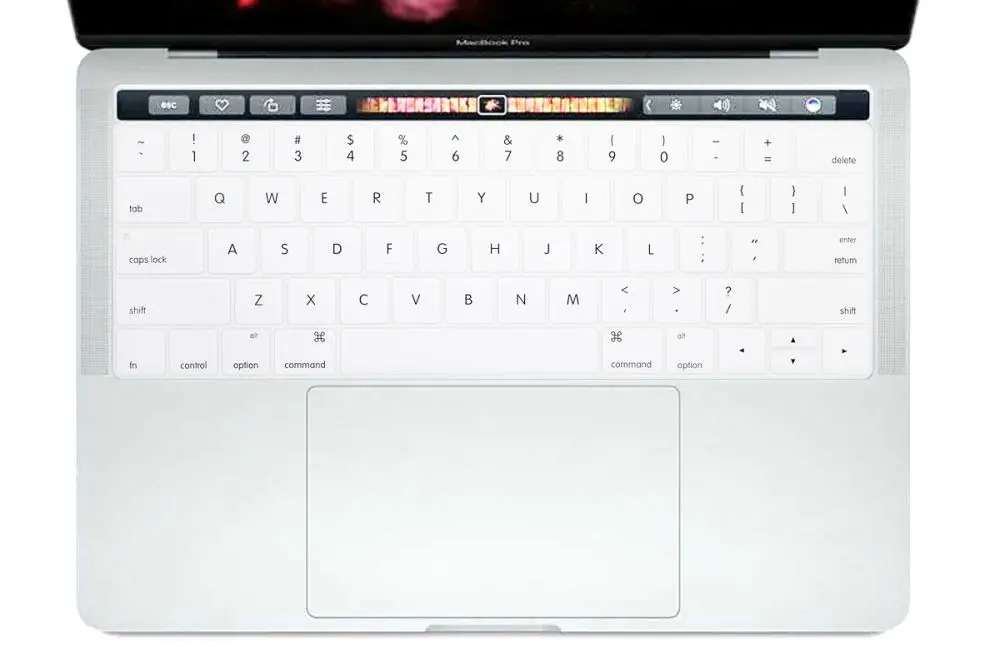 Белый Английская американская Защитная пленка для клавиатуры для Macbook Pro 13,3 A1706 A1989 и 15,4 дюймов A1707 A1990 с сенсорной панелью - Цвет: Белый