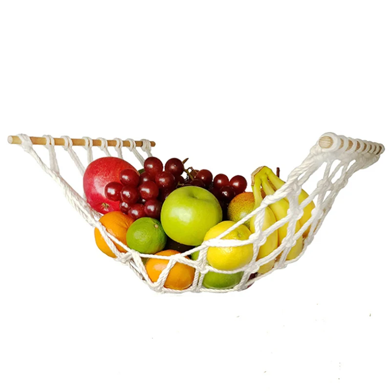 

Groente Fruit Hangmat Gemak Onder Kast Opknoping Fruit Mand Opknoping Opslag Netje Voor Keuken