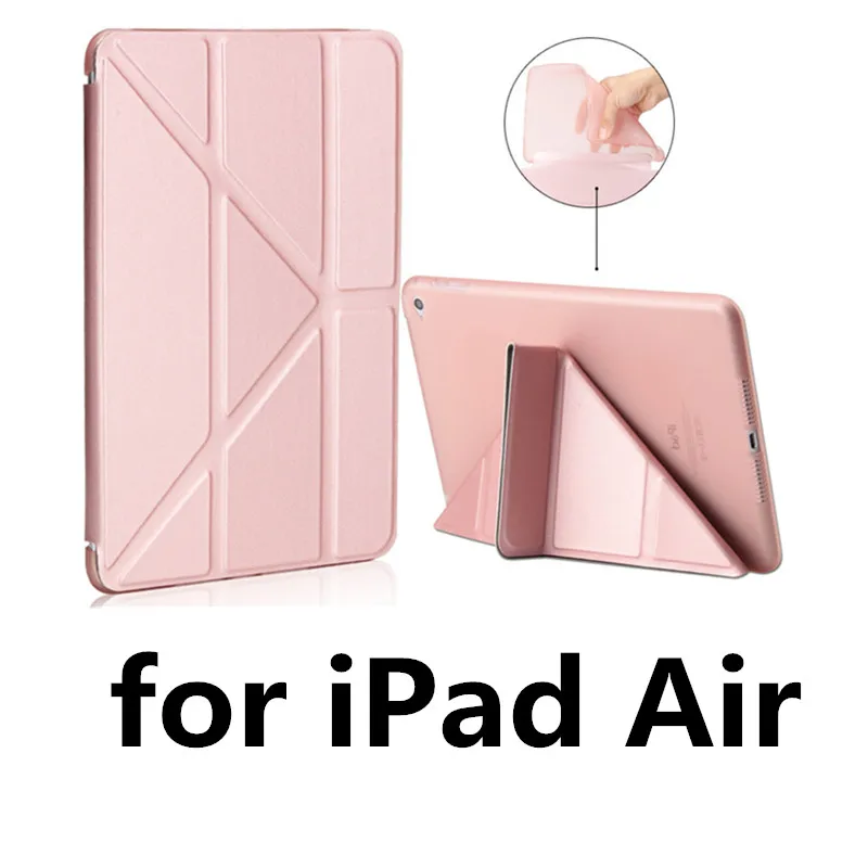 Rose gold Air Силиконовый мягкий чехол для Apple ipad Air 1 Air 2 New ipad 9,7 для ipad 2, 3, 4 Coque Funda для ipad 2, 3, 4 Case - Цвет: Rose gold Air