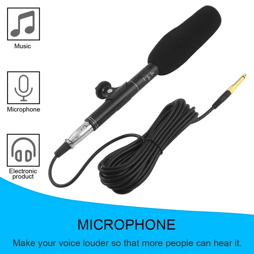 

Professional High Sensitivity Vioce Recording Broadcast Stereo Condenser Conference Interview Microphone For DSLR SLR Camera
